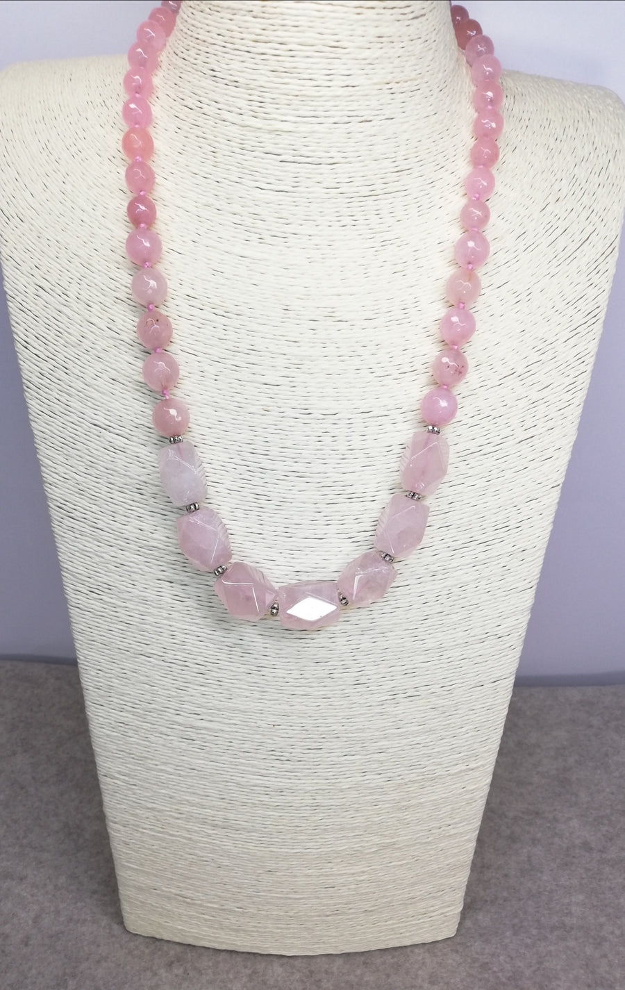 Collana quarzo rosa