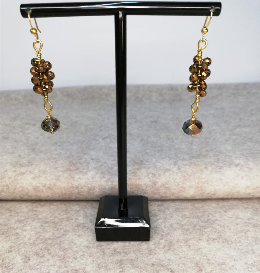 Parure in ottone a spirale