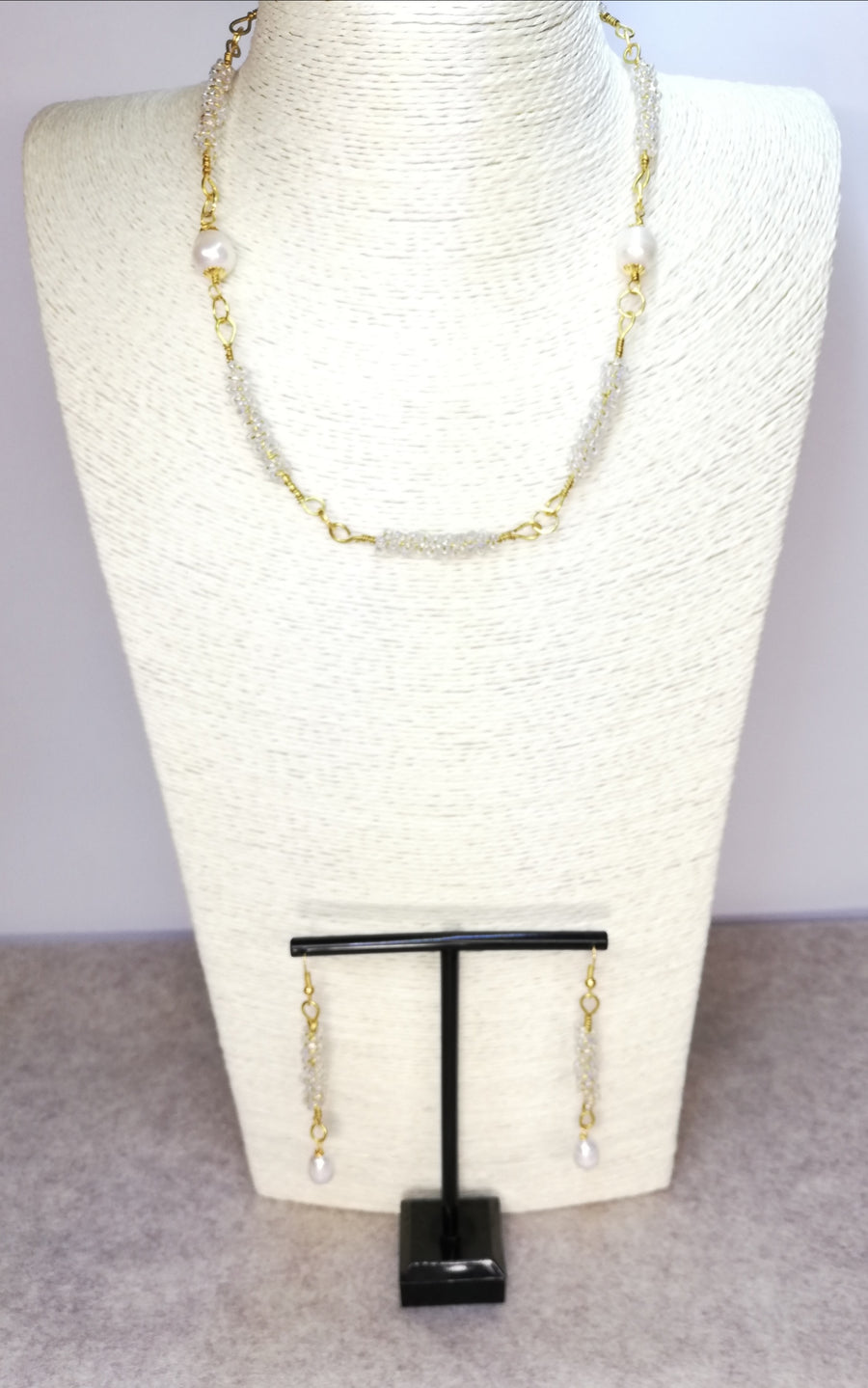 Parure in ottone a spirale