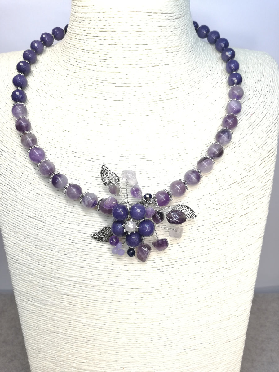 Collana ametista in fiore