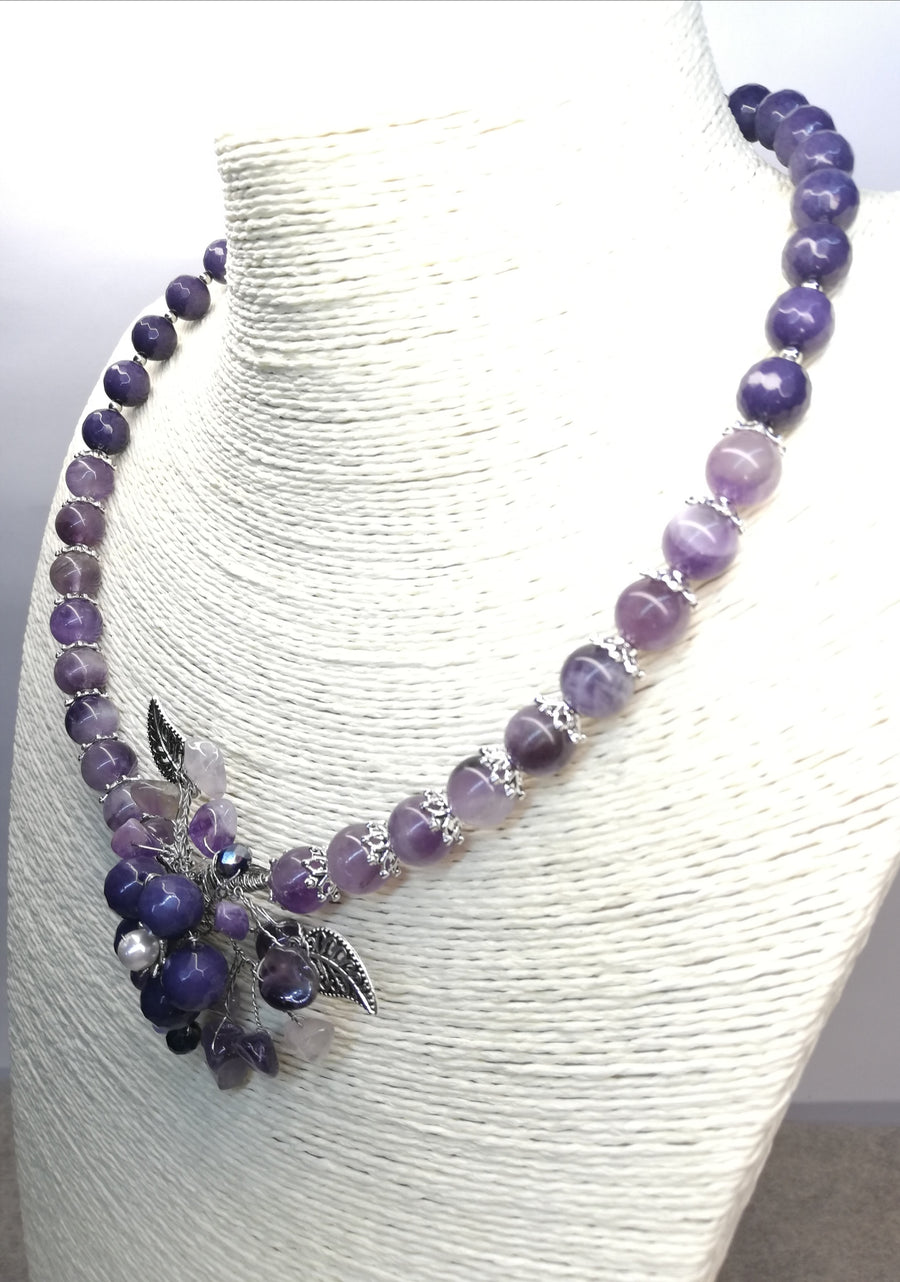 Collana ametista in fiore