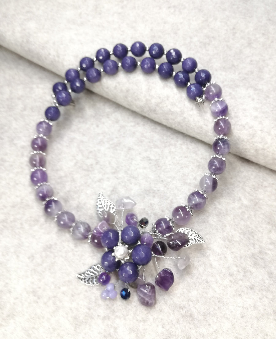 Collana ametista in fiore