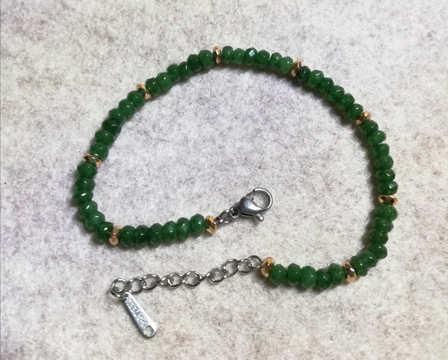 Bracciale rondelle sfaccettate