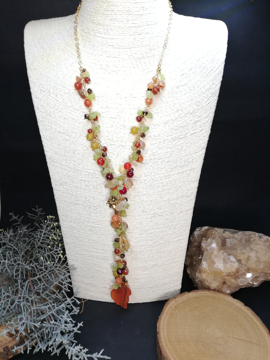 Collana sautoir natural color