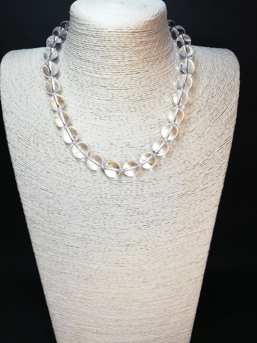 Collana in quarzo ialino