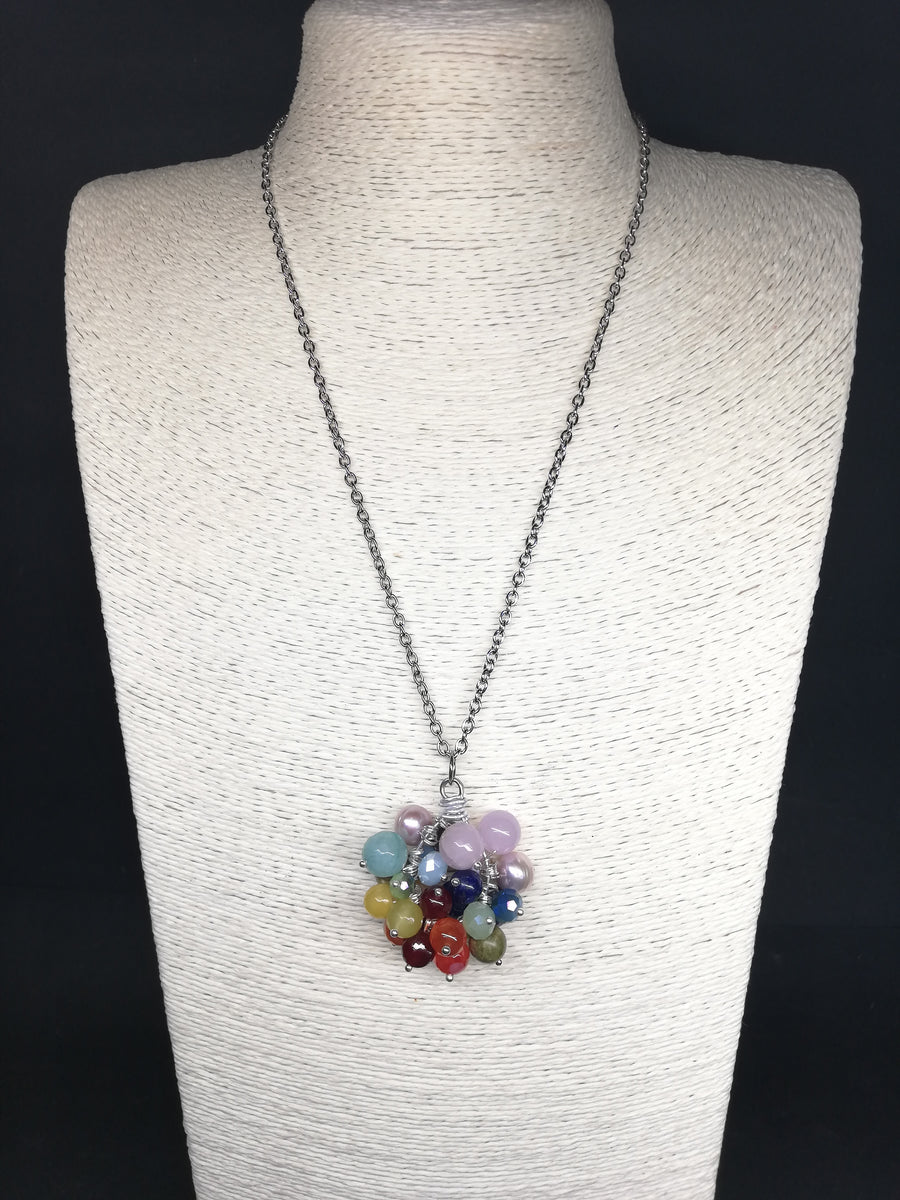 Pendente grappolo arcobaleno