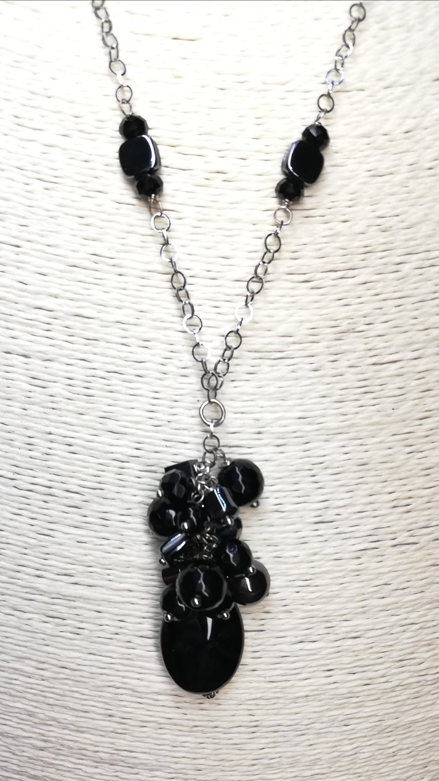parure a grappolo nera