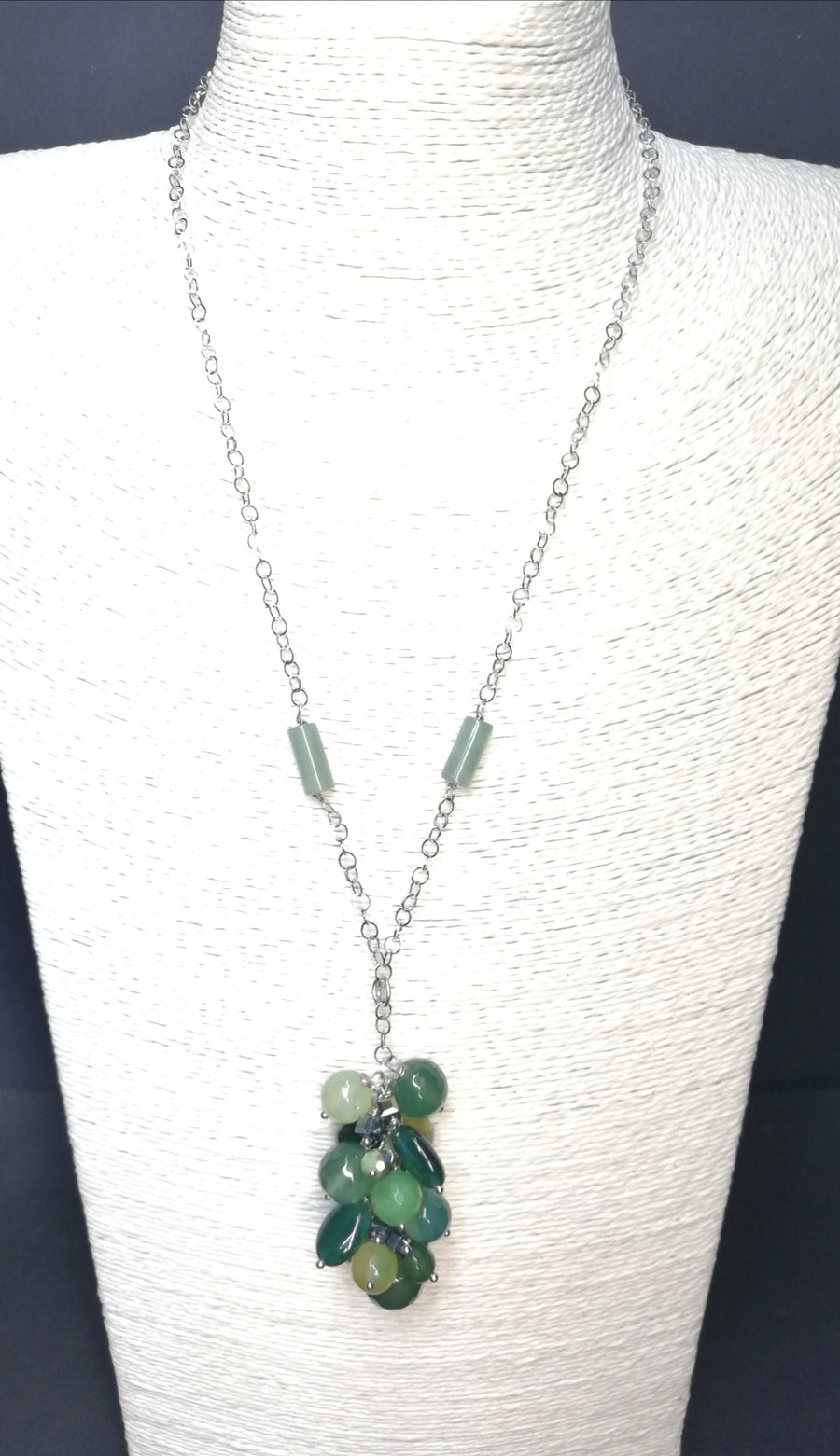 Parure a grappolo verde