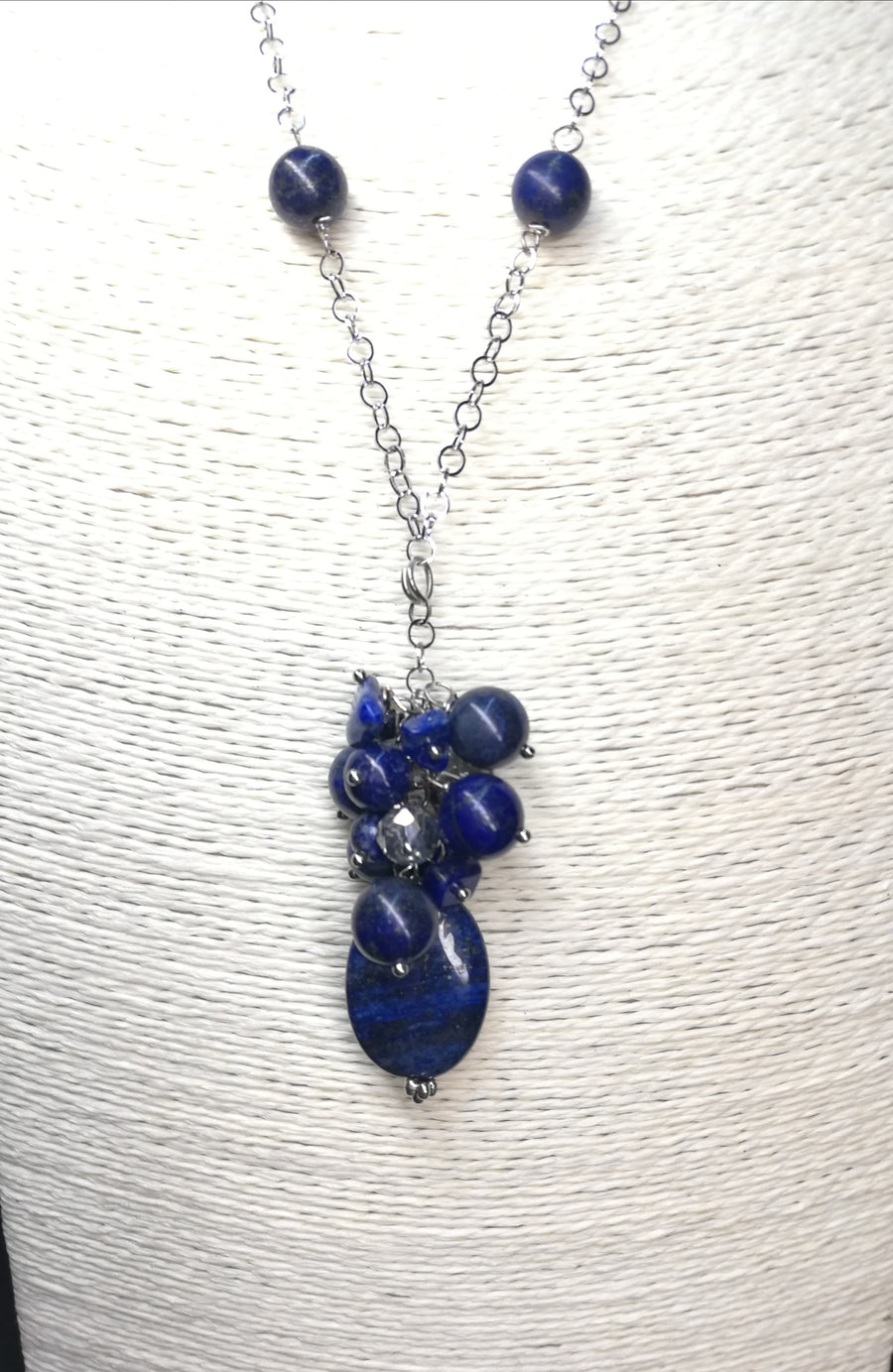 Parure a grappolo blu