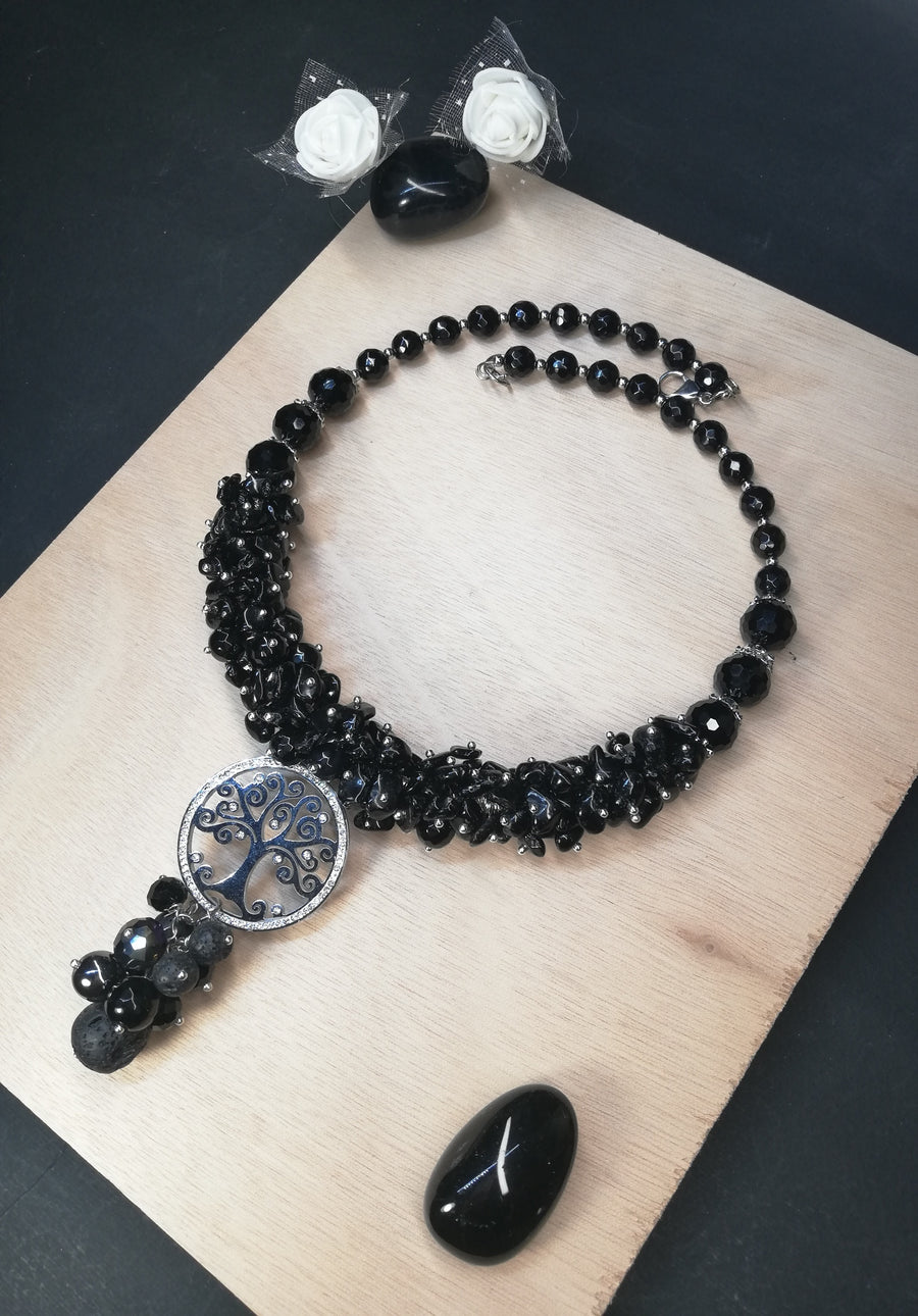 Collana in onice albero della vita