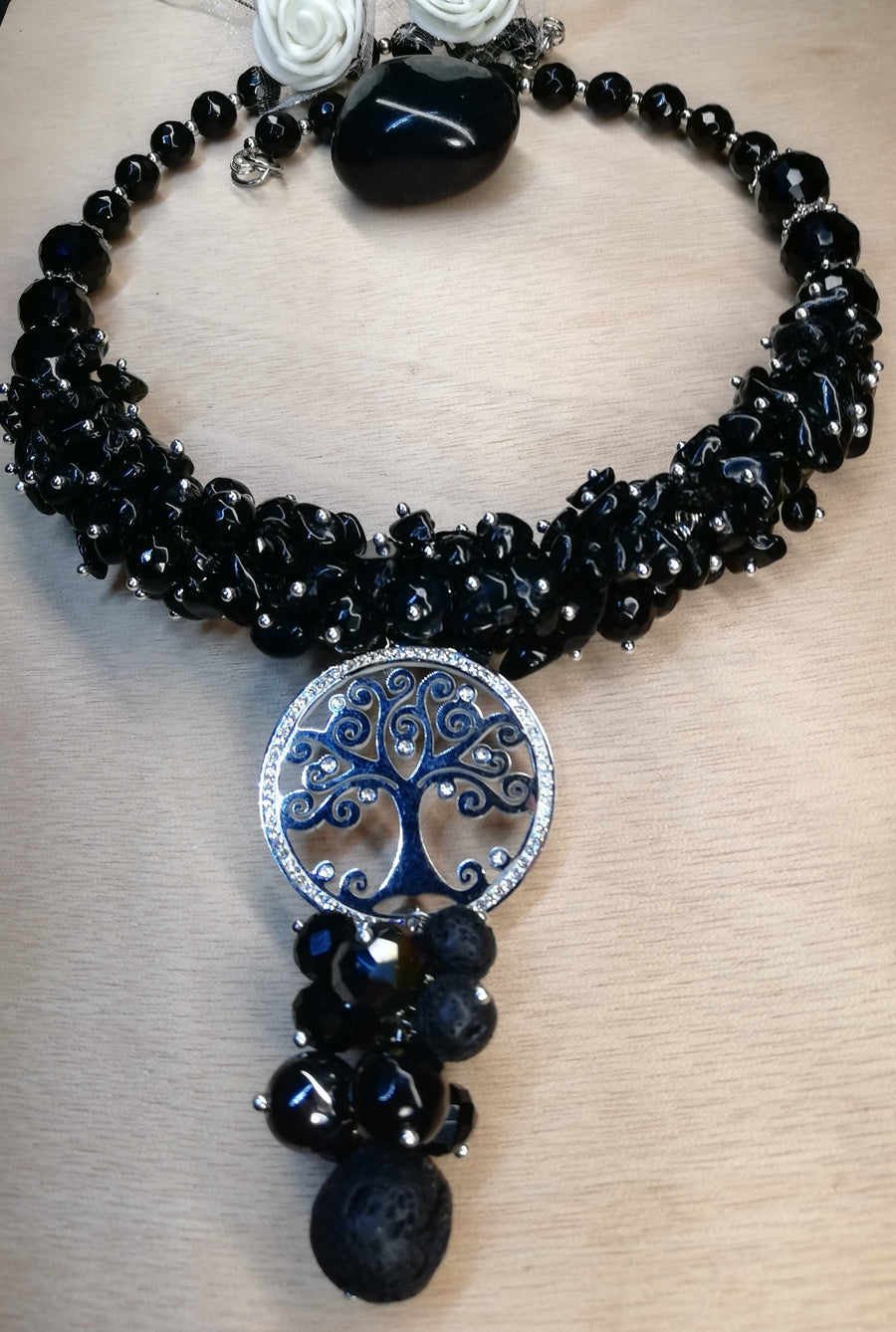Collana in onice albero della vita