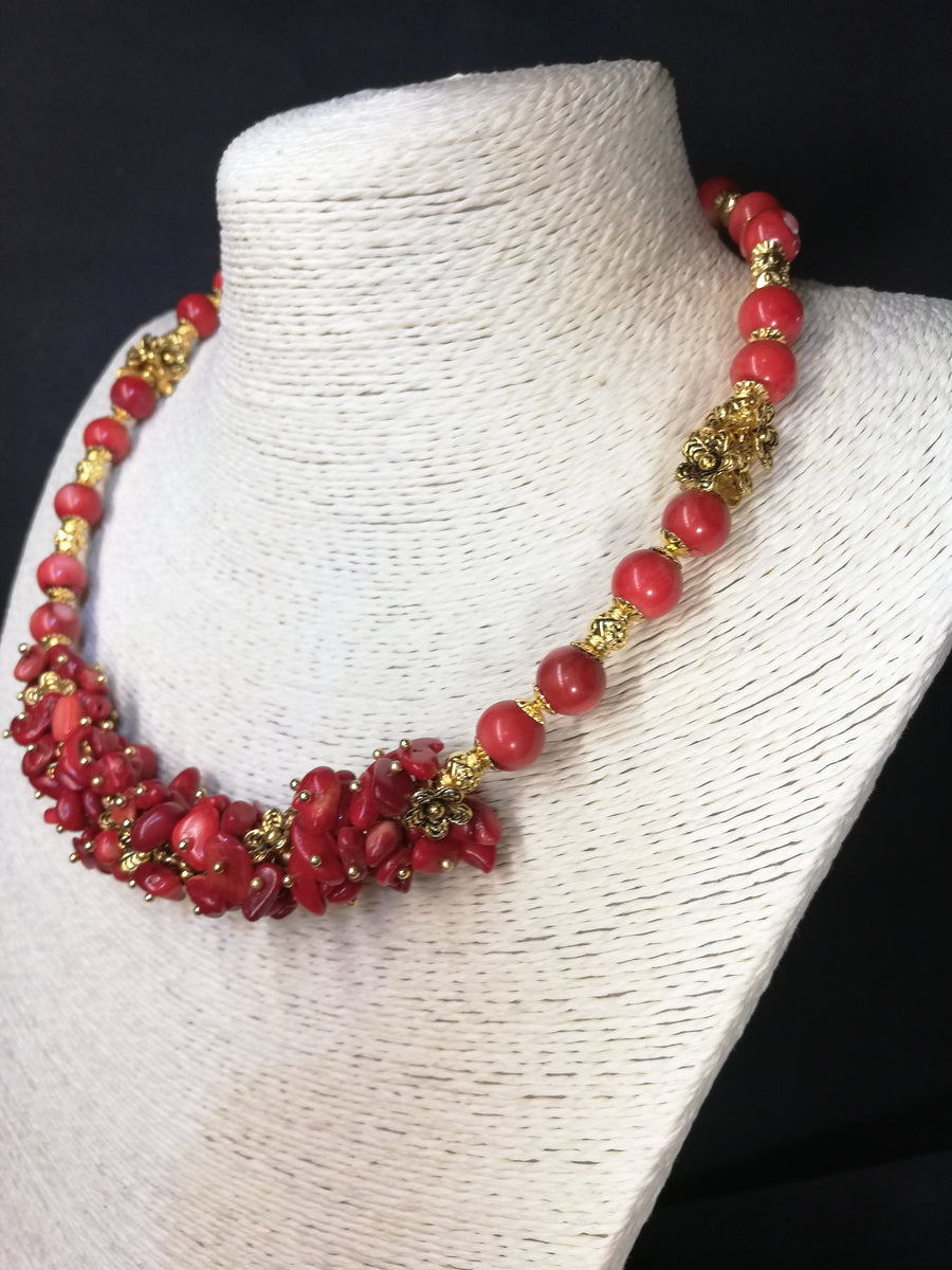 Parure corallo madrepora