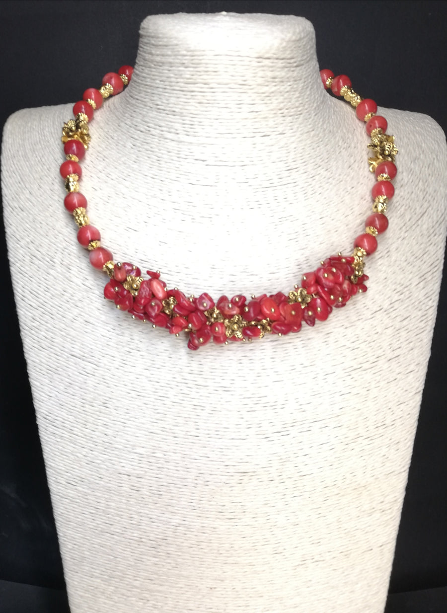 Parure corallo madrepora